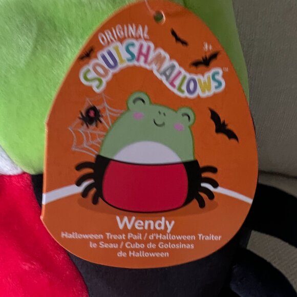 Squishmallows Treat Pail - Wendy The Frog Disguised as a Spider Discontinued 12" - Picture 3 of 7